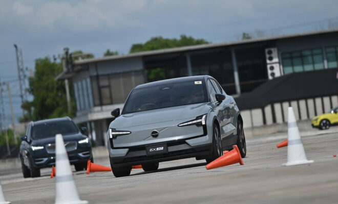 Volvo Electric Vehicle Driving